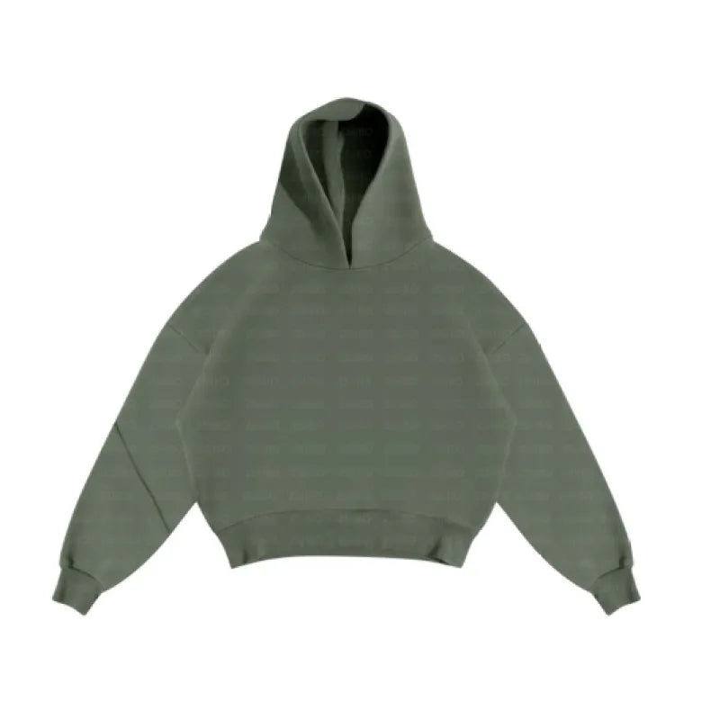 Fashion Hoodie & Sweatpants Set Green Top M