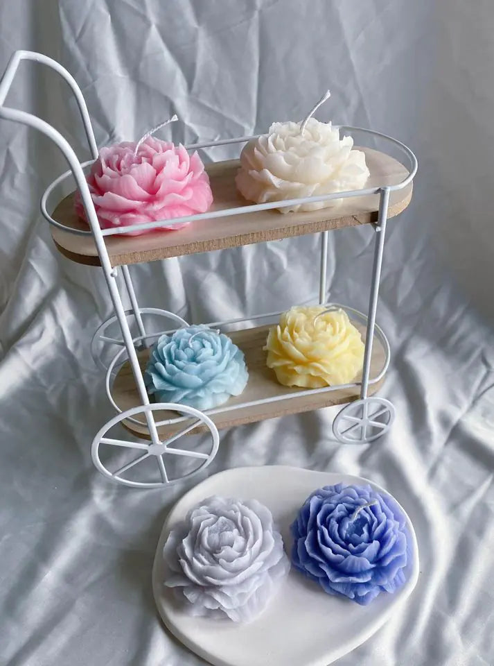 Peony Soy Wax Scented Candle Violet Love Spell