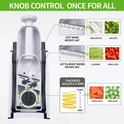 5 In 1 Manual Vegetable Cutter