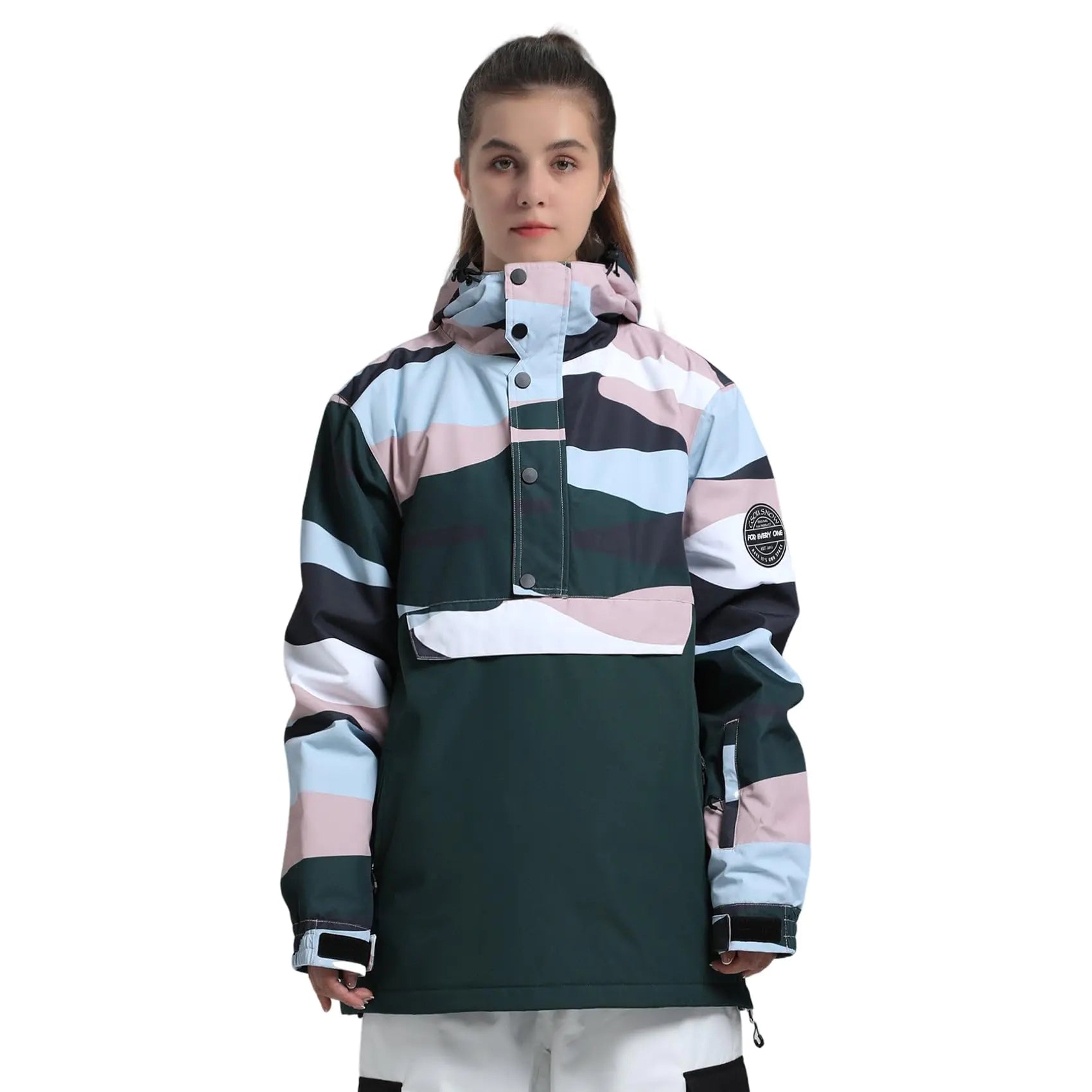 GSOU SNOW Women Ski Jacket Men Snowboard Coat Waterproof Windproof Snowboarding Jacket Insulated Warm Hooded