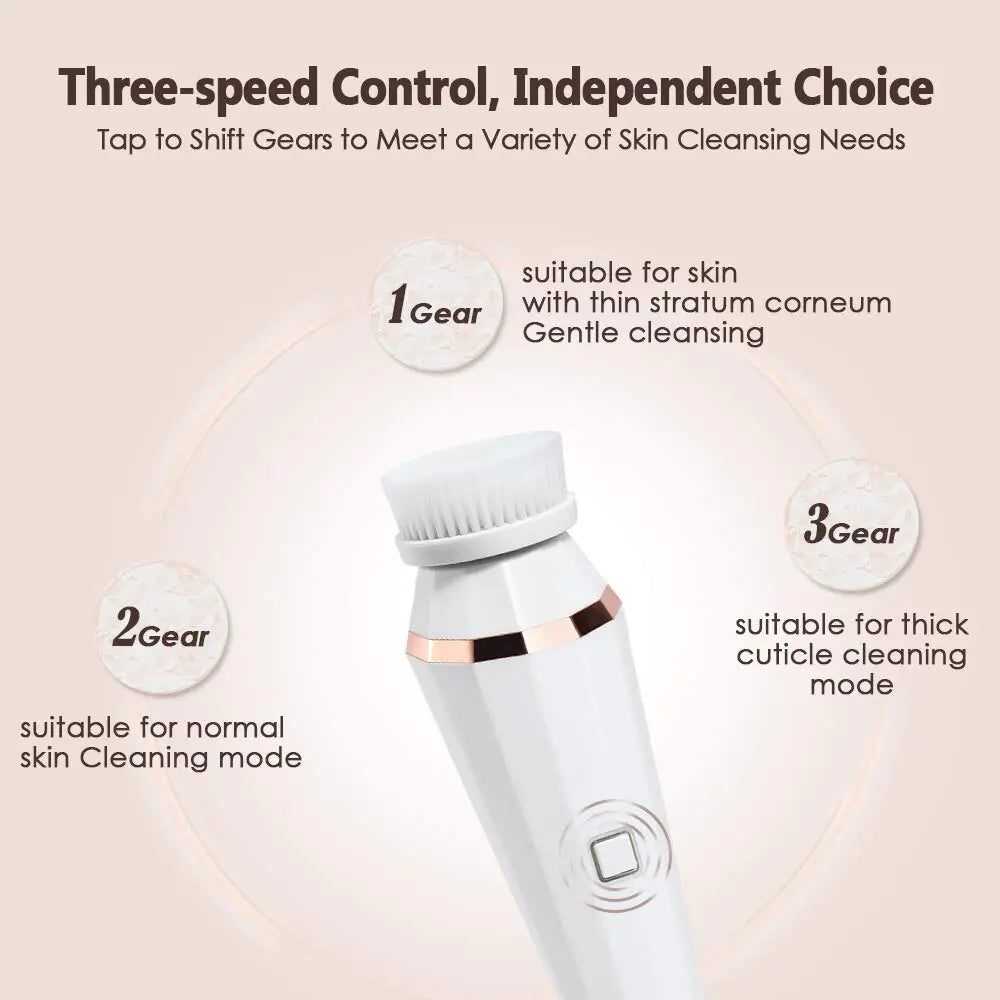 4 In 1 Facial Cleansing Brush - Eloy Royal