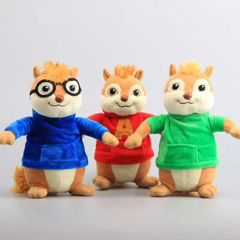 Alvin and the Chipmunks Halloween Plush Toys Kawaii Fluffy Chipmunks Stuffed Animals 9" 22 CM Children Xmas Gift - Eloy Royal