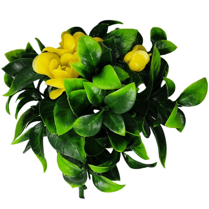 Artificial Yellow Bougainvillea Flower Stem 12"