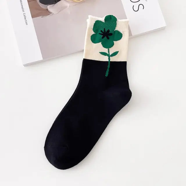 Women Tie-dye Middle Tube Socks - Eloy Royal