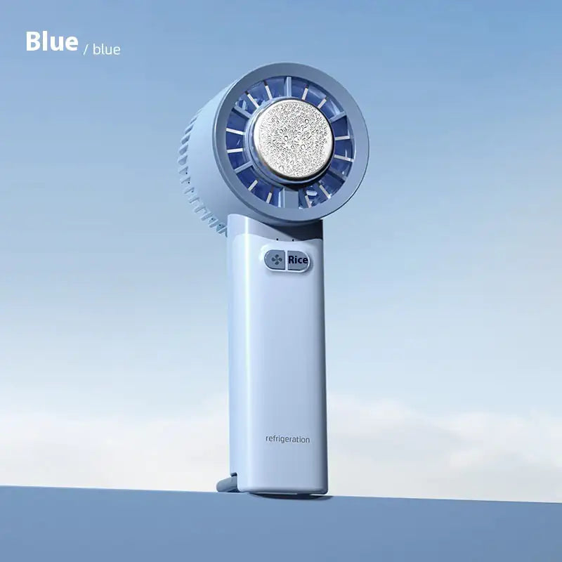 2024 Summer Gadget Handheld Turbo Jet Fan Mini Portable Ice Cold Fan Generation Brushless Motor Wind High Speed Duct Fans Violent Blower - Eloy Royal