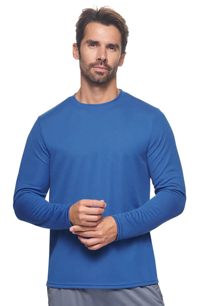 Men's Oxymesh™ Crewneck Long Sleeve Tech Tee ROYAL BLUE XS