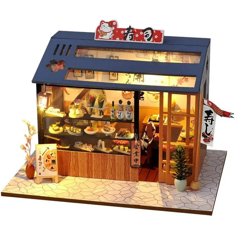 CUTEBEE  DIY Dollhouse Wooden Miniature Doll House With Furniture Toys For Children Christmas Gift - Eloy Royal