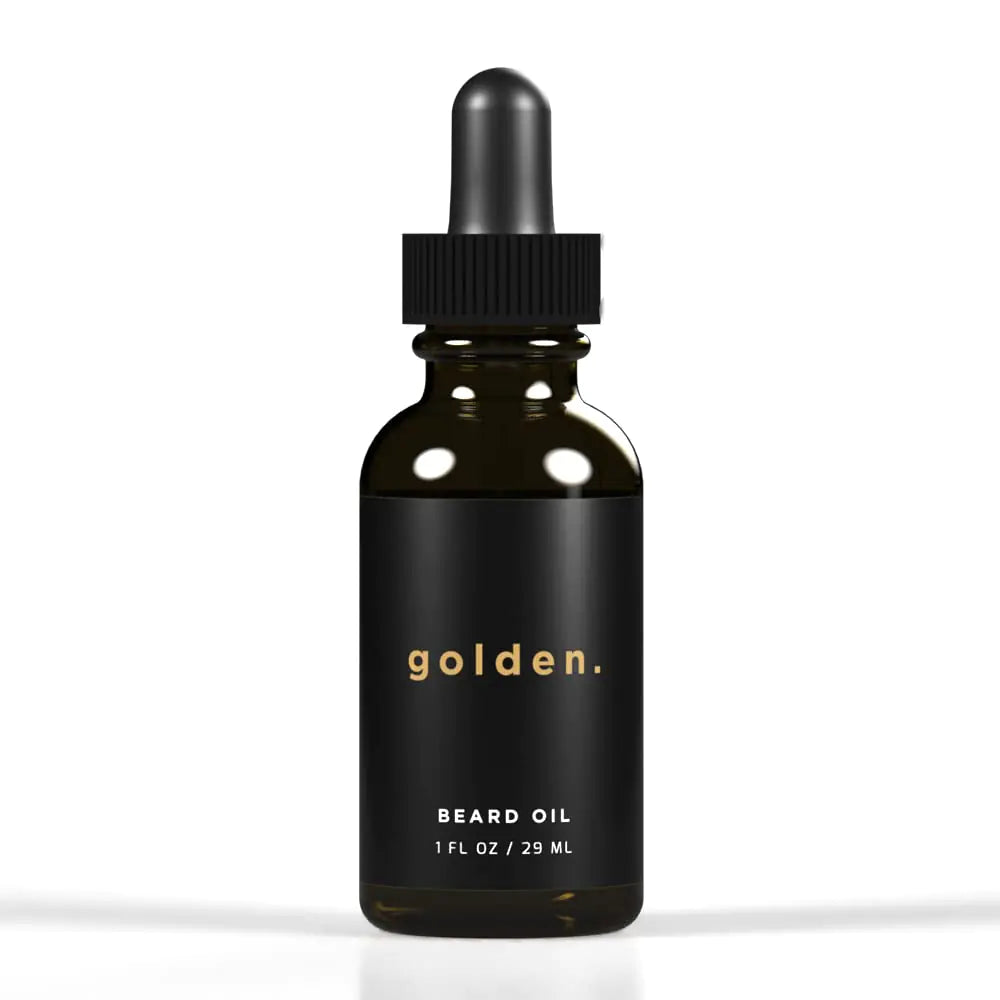 Golden Grooming Beard Oil & Balm Bundle for Men – Natural Growth Kit with Shea Butter – Tame Moisturize & Style Your Beard - Beard Oil 1 Oz Beard Oil 1 Fl Oz (Pack of 1)