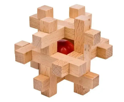 Classic Wooden Puzzle Mind Brain Teasers Burr Interlocking Puzzles Game Toys for Adults Children - Eloy Royal