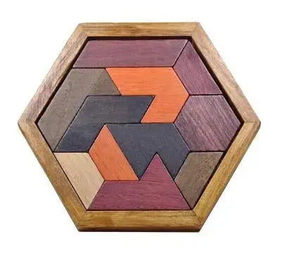 Classic Wooden Puzzle Mind Brain Teasers Burr Interlocking Puzzles Game Toys for Adults Children - Eloy Royal