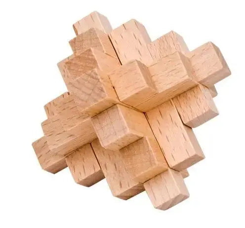 Classic Wooden Puzzle Mind Brain Teasers Burr Interlocking Puzzles Game Toys for Adults Children - Eloy Royal