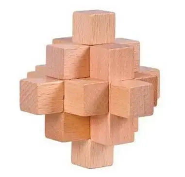 Classic Wooden Puzzle Mind Brain Teasers Burr Interlocking Puzzles Game Toys for Adults Children - Eloy Royal