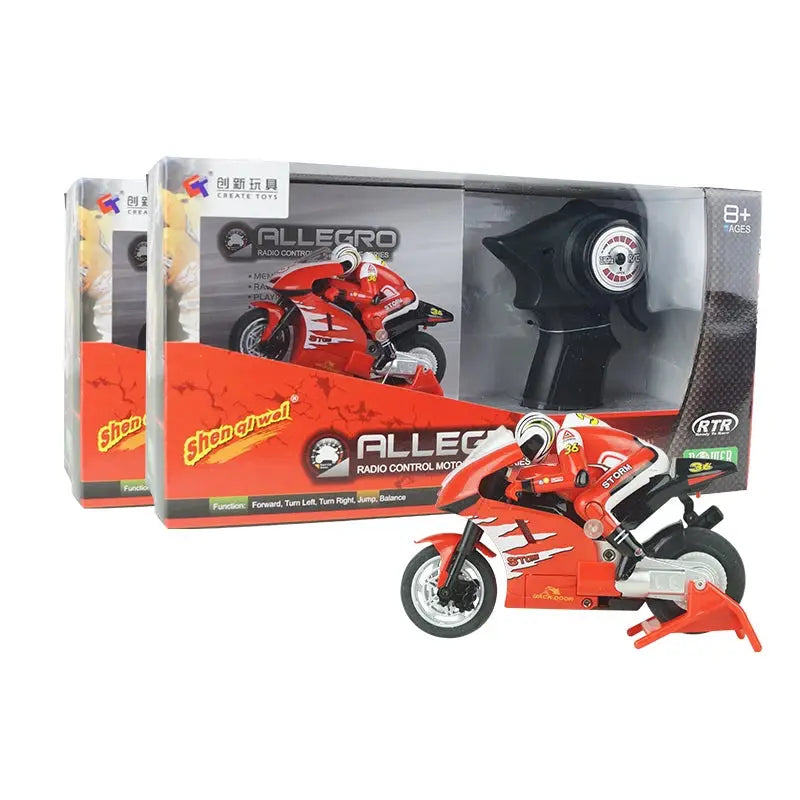 Create Toys 8012 RC Motorcycles 4 Channel Remote Control Motorcycle Goes on 2 Wheels RC Motorcycle Motorbike RTR - Eloy Royal