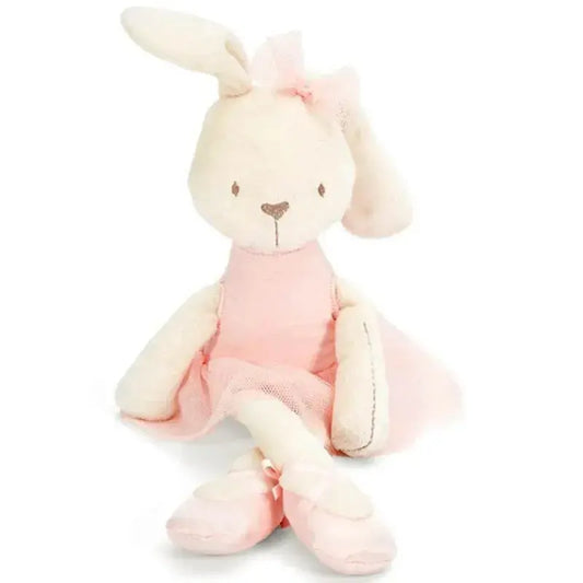 Cute Stuffed Plush Rabbit Toy For Baby Girls Kids Soft Kawaii Toy Children Big Bedding Pillow Baby Girls Bow Dress Pets Toys - Eloy Royal