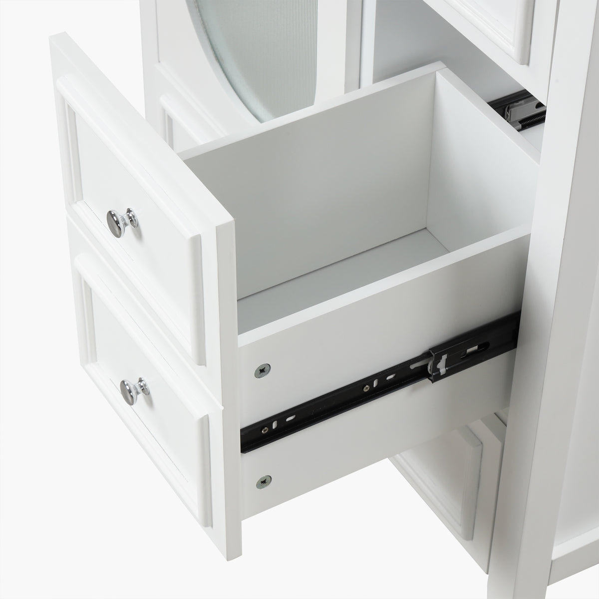 Giotto Three-Drawer Bathroom Vanity with Sink, White, 30 in
