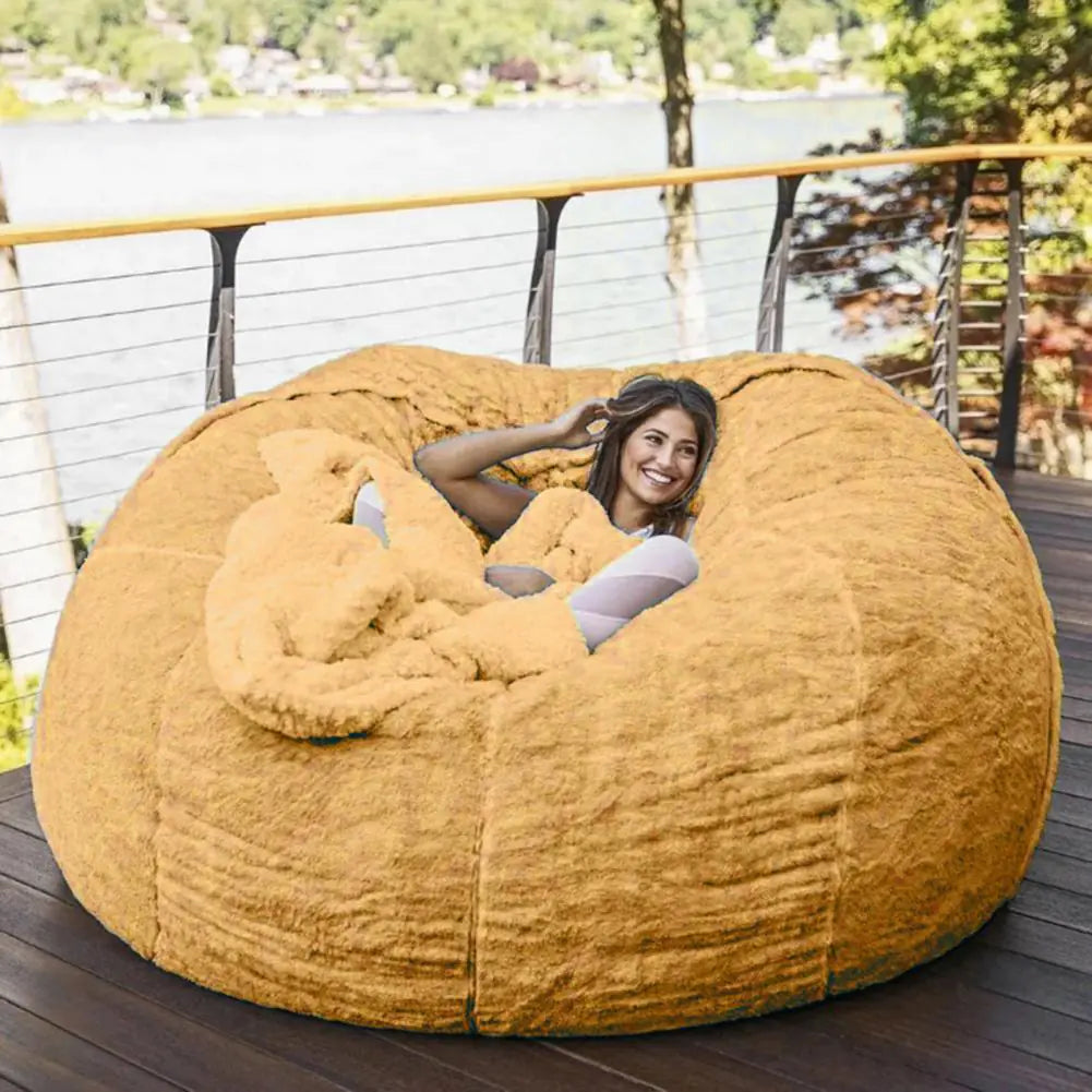 Giant Fluffy Fur Bean Bag - Eloy Royal