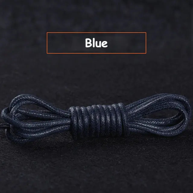 Cotton Waxed Round Shoelaces Set - Eloy Royal