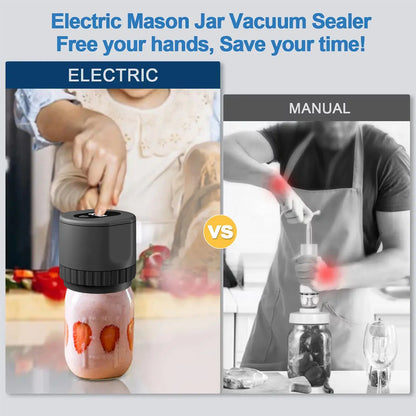 Cordless Electric Mason Jar Vacuum Sealer Kit