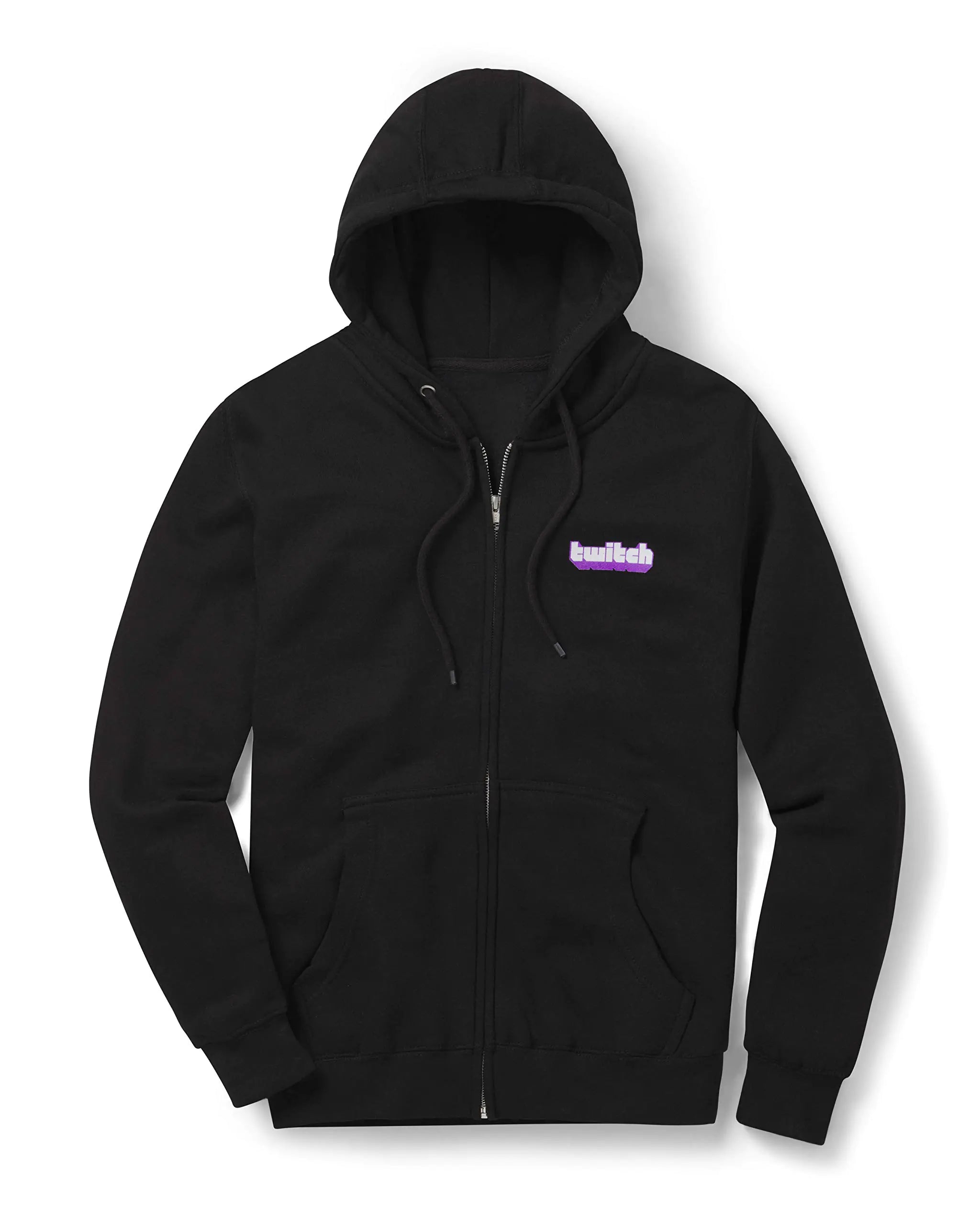 Twitch Extruded Zip Up Hoodie XL Black Black X-Large