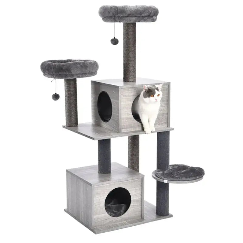 Domestic Delivery Animal Luxury Furniture  PAWZ Road Cat Tree Pet House Furniture Cat Toys  Scratching Post Wood Climbing Tree - Eloy Royal