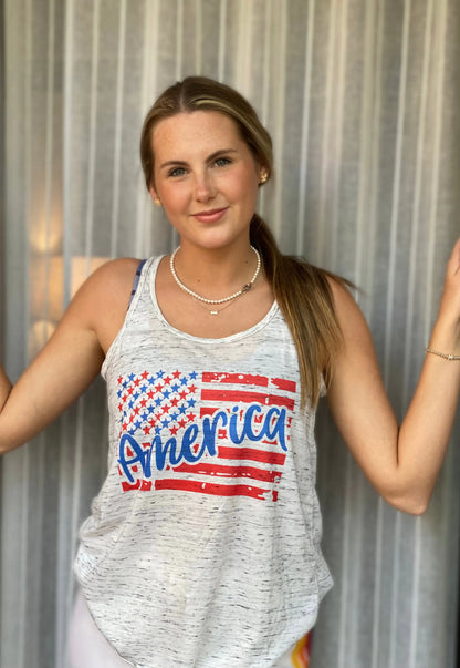 America Flowy Tank