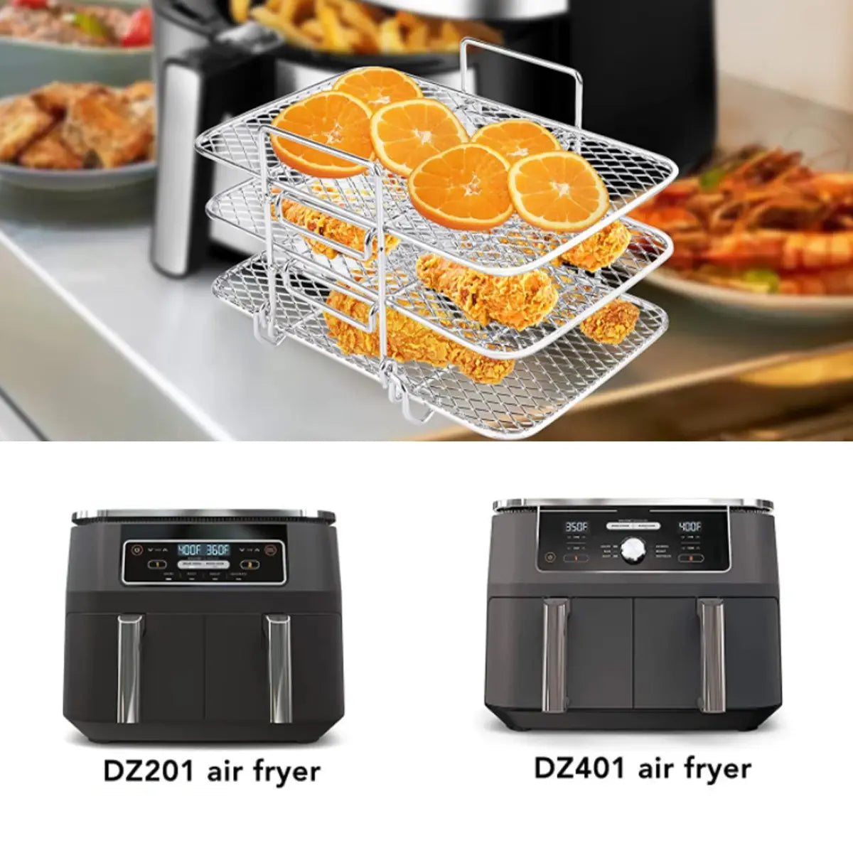 3-layers Air Fryer Rack - Eloy Royal