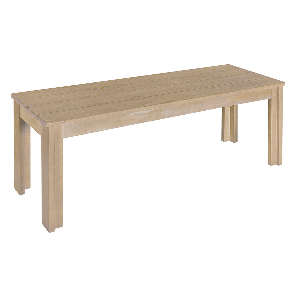 Tiberio 3-Piece Trestle Dining Set with 2 Benches, Natural Wood