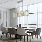 Modern Oval Crystal Chandelier Luxury Home Decor Fixtures - No Bulbs Unavailable Platform- Temu