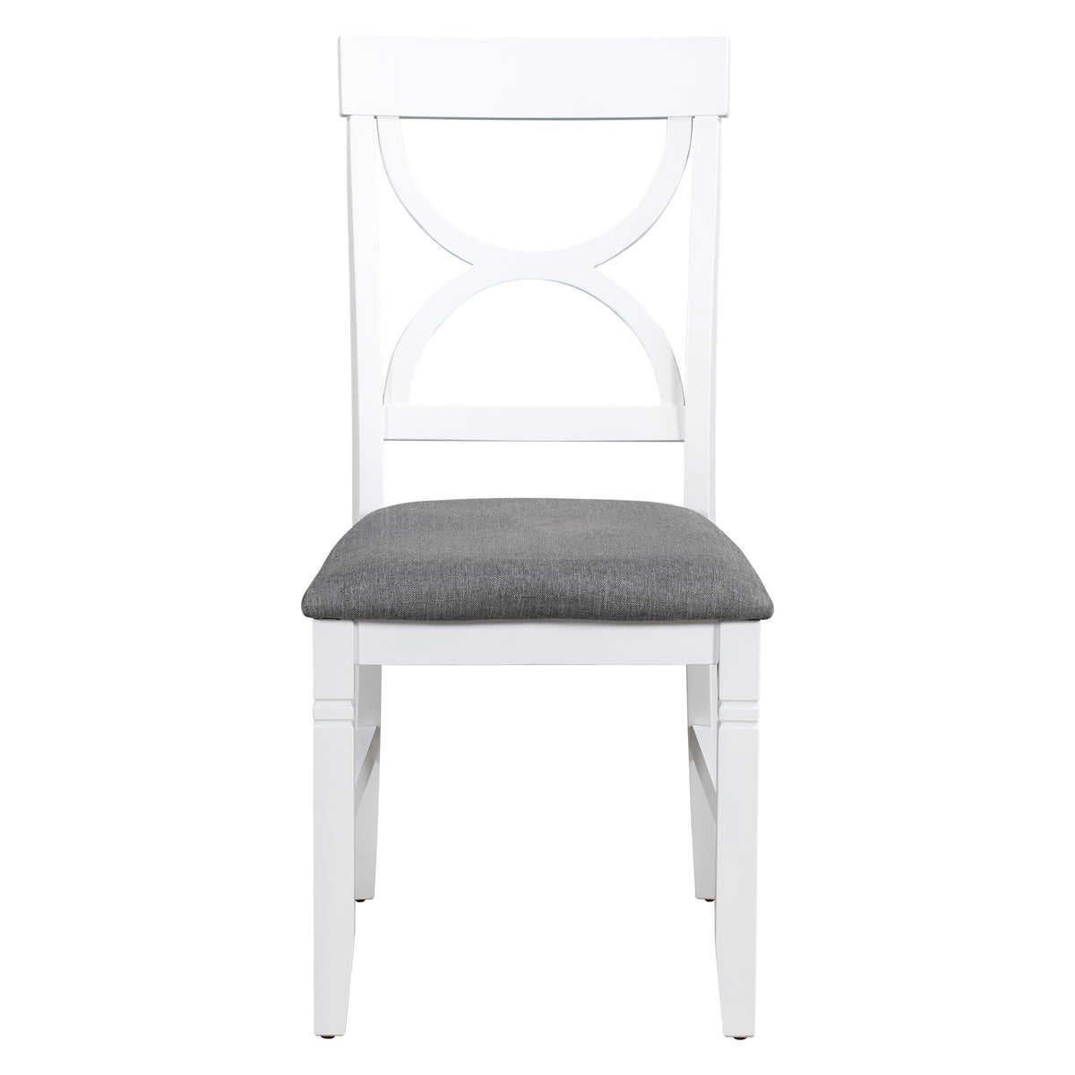 Tarragona 6-Piece Farmhouse Dining Set with Bench, Grey and White