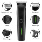 Beard Trimmer, 3 In 1 Hair Clippers And Mens Grooming Kit, Face, Nose, Ear Hair Trimmer - Black