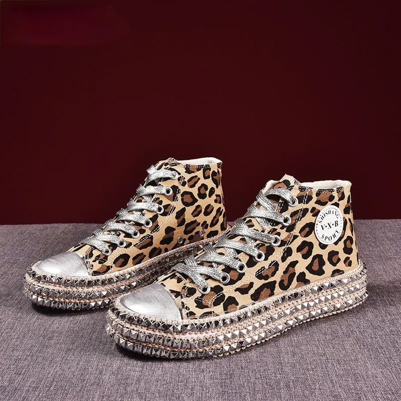 Women Leopard Canvas Shoes - Eloy Royal