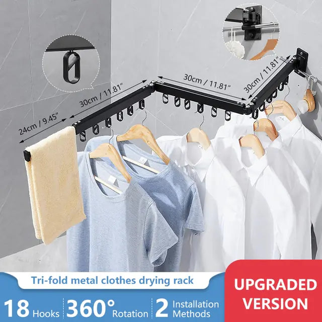 Retractable Folding Clothes Drying Rack - Eloy Royal