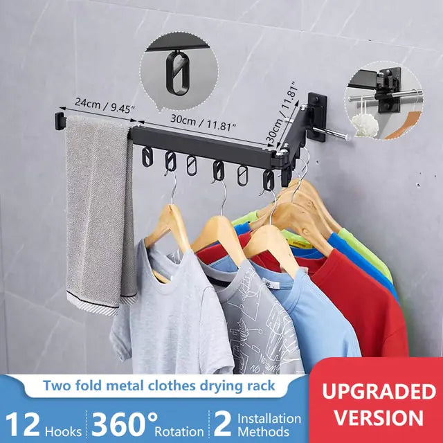 Retractable Folding Clothes Drying Rack - Eloy Royal