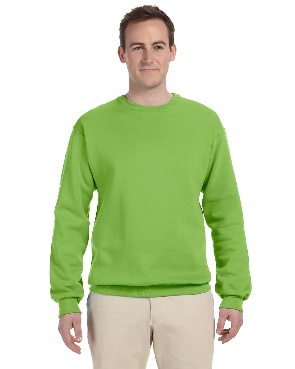 Jerzees Mens NuBlend Crewneck Sweatshirt 4XL Kiwi