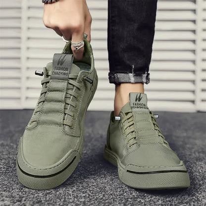 Green Men Casual Shoes Ice Silk Canvas Shoes for Men Walking Shoes Outdoor Sneakers Male Breathable Footwear Tenis Hombres - Eloy Royal