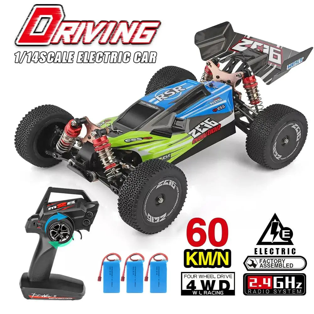 WLtoys 144001 A959-B A959 2.4G Racing RC Car 70KM/H 4WD Electric High Speed Car Off-Road Drift Remote Control Toys for Children - Eloy Royal