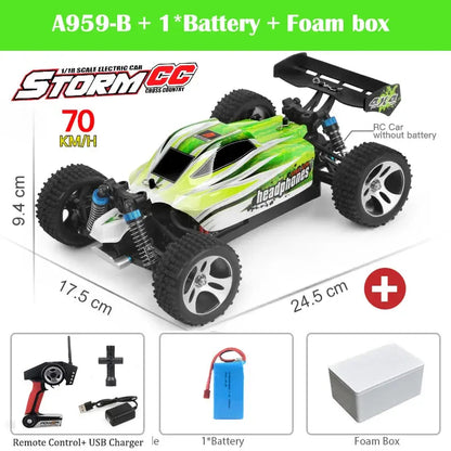 WLtoys 144001 A959-B A959 2.4G Racing RC Car 70KM/H 4WD Electric High Speed Car Off-Road Drift Remote Control Toys for Children - Eloy Royal