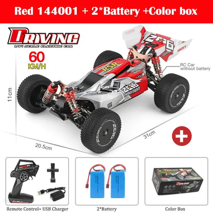 WLtoys 144001 A959-B A959 2.4G Racing RC Car 70KM/H 4WD Electric High Speed Car Off-Road Drift Remote Control Toys for Children - Eloy Royal