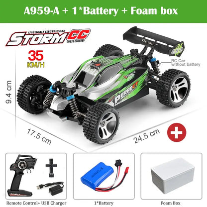 WLtoys 144001 A959-B A959 2.4G Racing RC Car 70KM/H 4WD Electric High Speed Car Off-Road Drift Remote Control Toys for Children - Eloy Royal