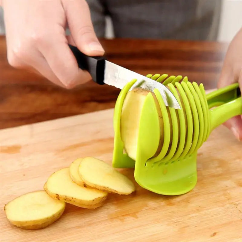 Cooking Tools Fruit Cutter Kitchen Accessories Kitchenware For Potato Apple Tomato Slicer Bread Clip Creative Gadget - Eloy Royal