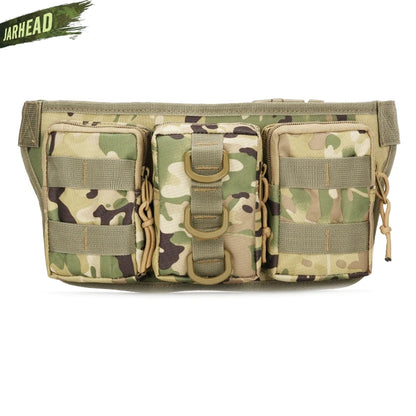 Tactical Waterproof Men Waist Pack Hiking nylon Waist Bag Outdoor Army Military Hunting Sports Climbing Camping Waist Pockets - Eloy Royal