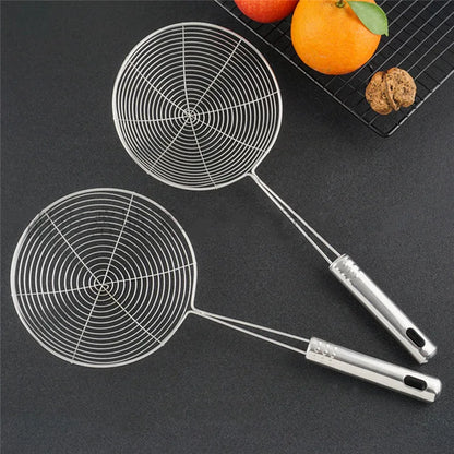 Stainless Steel Skimmer Strainer Colander Mesh Deep Fryer Oil Frying Scoop Noodles Dumpling Sieve Kitchen Tools Kitchenware - Eloy Royal