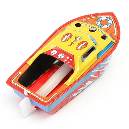 2023 Hot Vintage Retro STEAM BOAT Tin Toys Candles Powered Put Put Ship Boat Collectable Tin Toys Gifts - Eloy Royal