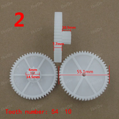 RS380 RS550 motor  gear box plastic gear for electric motor plastic gears for toys 2pcs - Eloy Royal