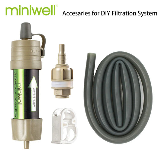 Miniwell Portable Camping Water Filter System with 2000 Liters Filtration Capacity for Outdoor Emergency Survival Tool - Eloy Royal