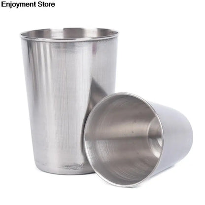 30ml/70ml/170ml Outdoor Camping Cup Tableware Travel Cups Set Stainless Steel Cover Mug Drinking Coffee Tea Beer With Case - Eloy Royal