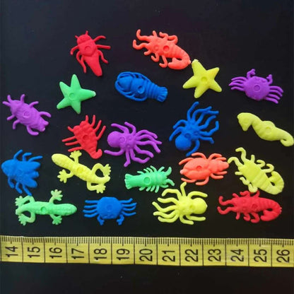 100PCS Growing In Water Bulk Swell Sea Creature Various Kinds Mixed Expansion Toy Colorful Puzzle Creative Magic Toys