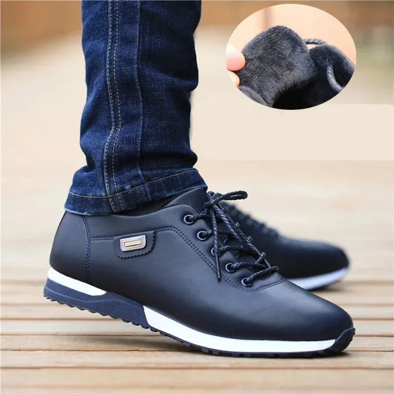 Italian PU Leather Sneakers Shoes For Men Dress Shoes Big Size 45 46 Male Sneaker Fashion Man's Sports Shoes Vulcanized Footwear - Eloy Royal