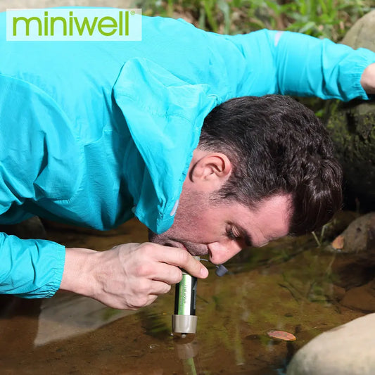 Miniwell Outdoor Portable Survival Water Filter Can Drink Water Directly for Camping Emergency Kit - Eloy Royal