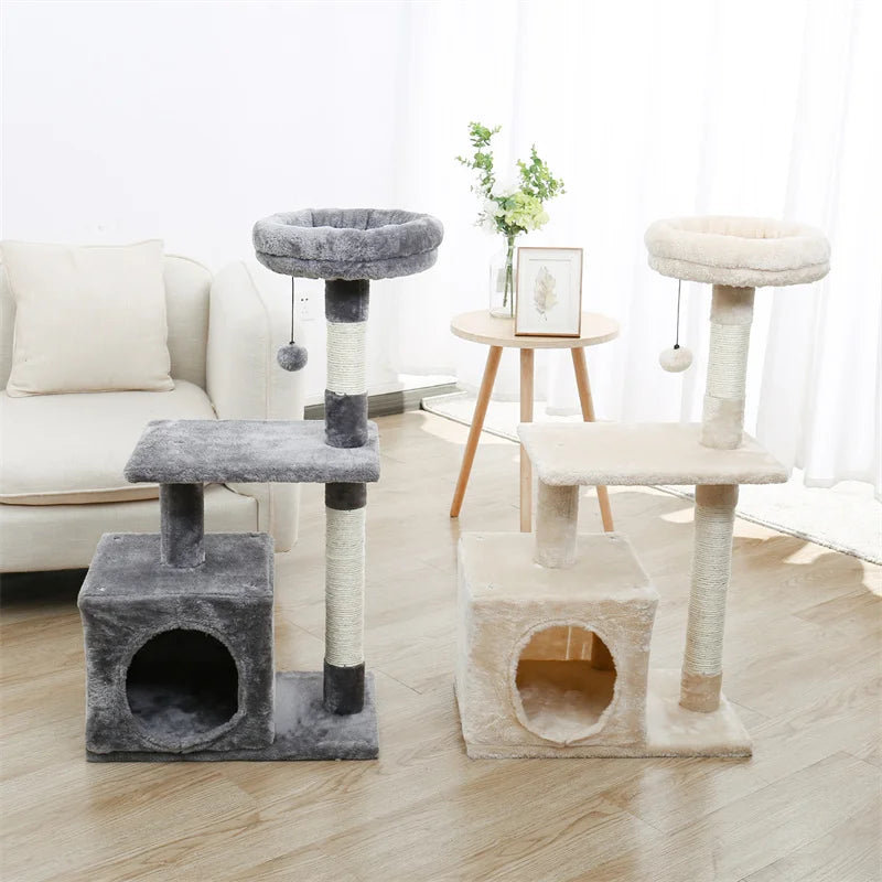 Domestic Delivery Animal Luxury Furniture  PAWZ Road Cat Tree Pet House Furniture Cat Toys  Scratching Post Wood Climbing Tree - Eloy Royal